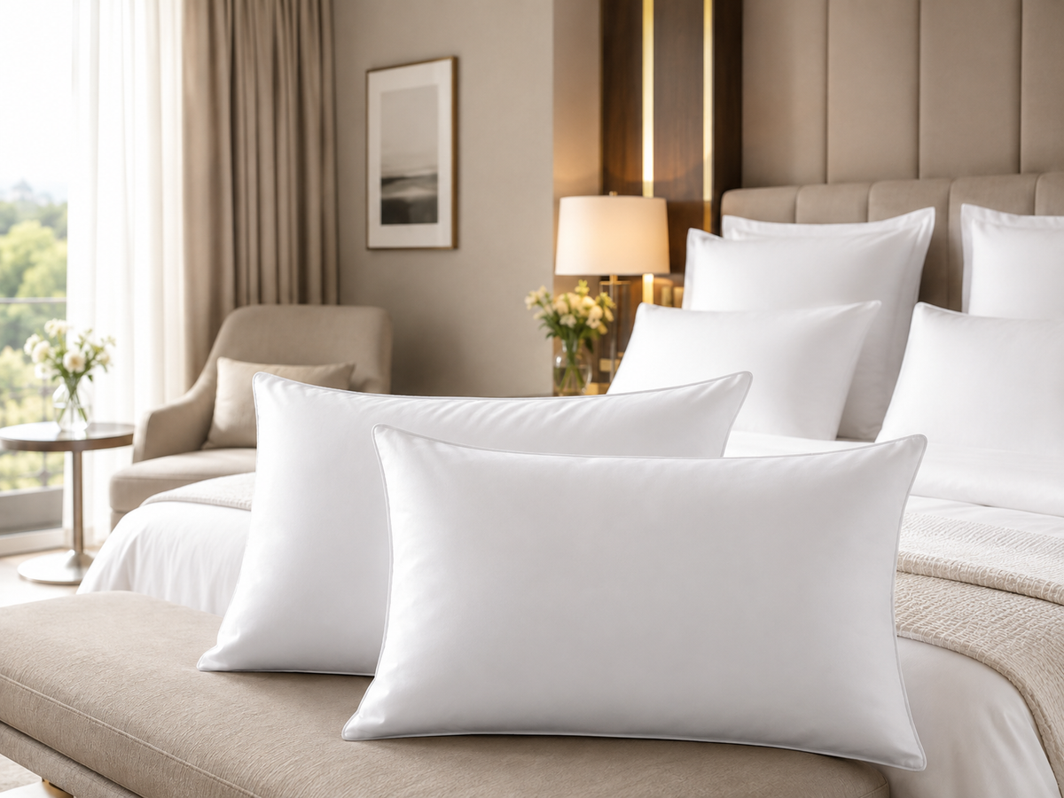 Otel kullanımı için beyaz silikon dolgulu yastık
