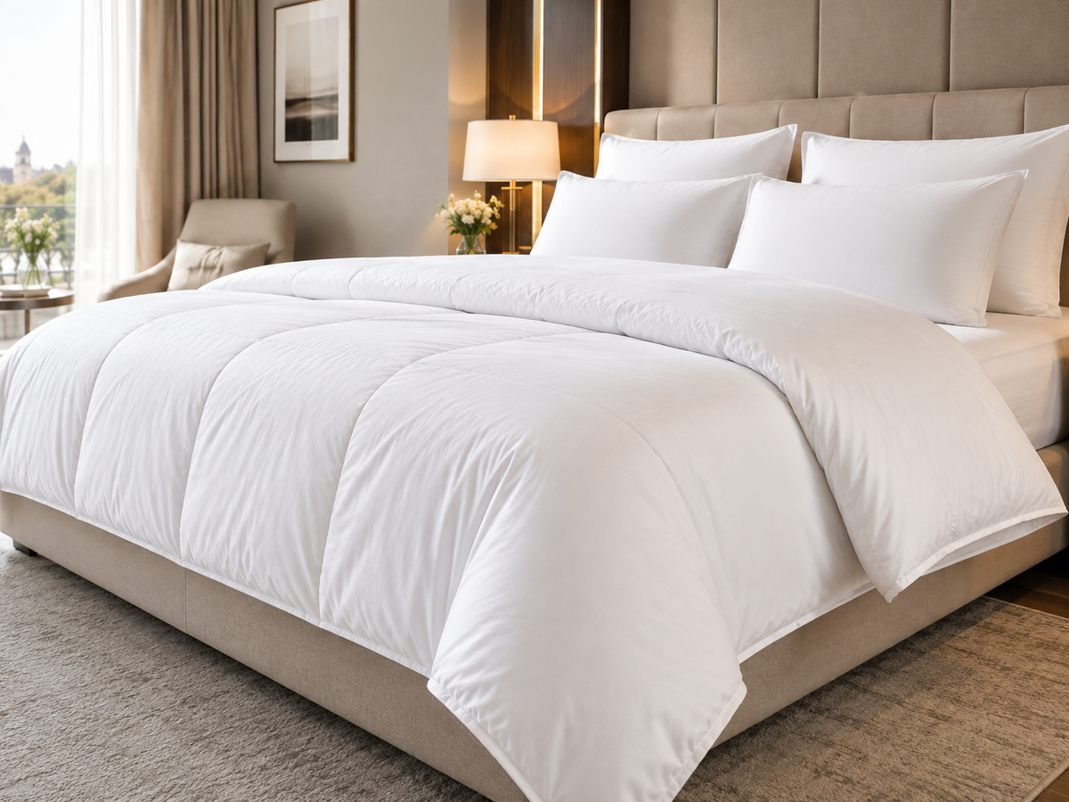 Otel kullanımı için beyaz silikon dolgulu yorgan